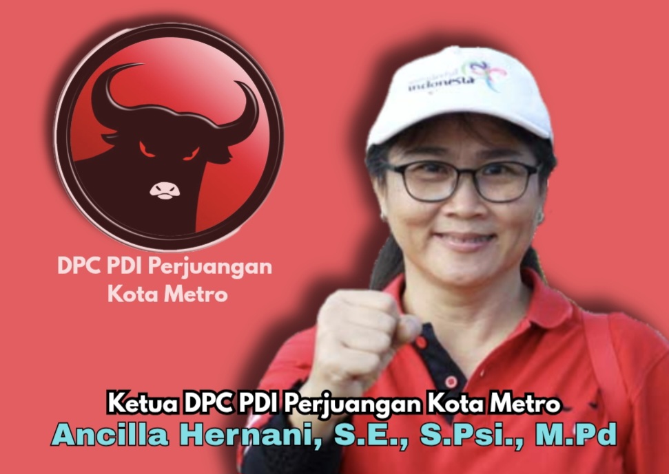 Jelang Musancab PDI Perjuangan Kota Metro, Ancilla Hernani : Merahkan Bumi Sai Wawai!